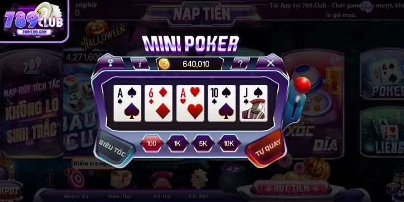 Lựa chọn bàn chơi Poker Mini