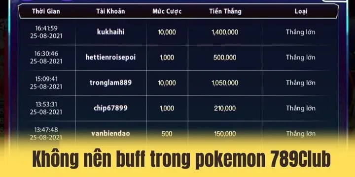 Mẹo chơi pokemon 789Club đảm bảo luôn thắng